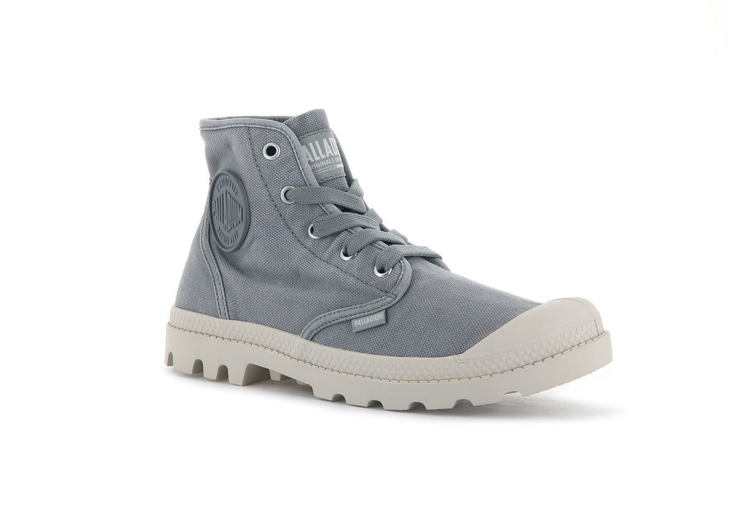 Women Palladium Pampa Hi Boots Grey | ESWL-48962