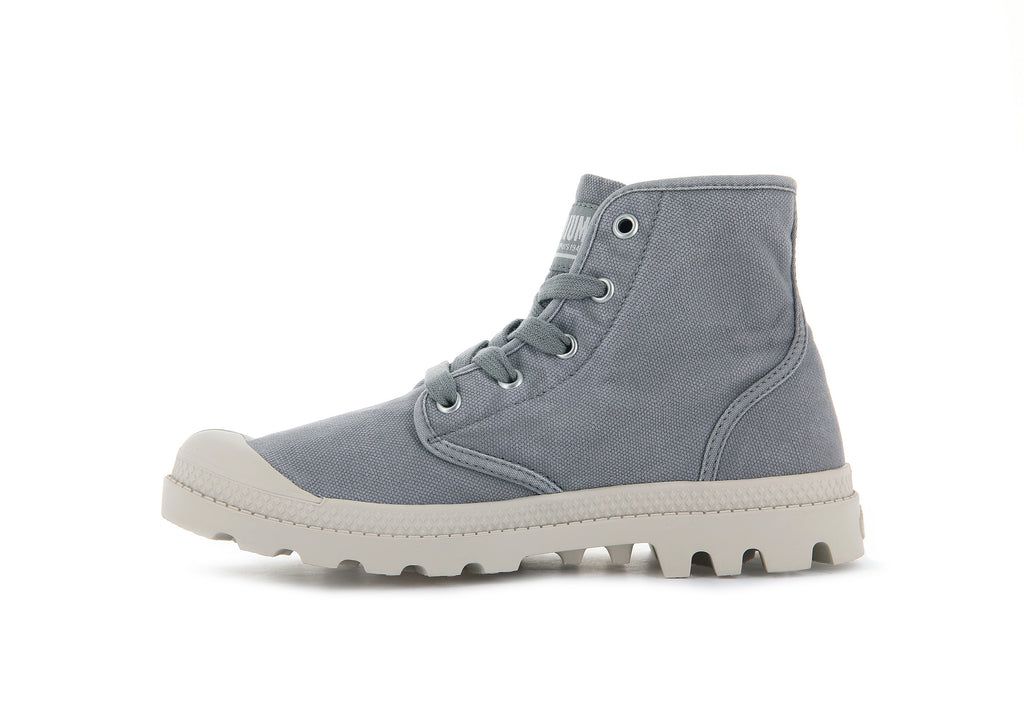 Women Palladium Pampa Hi Boots Grey | ESWL-48962