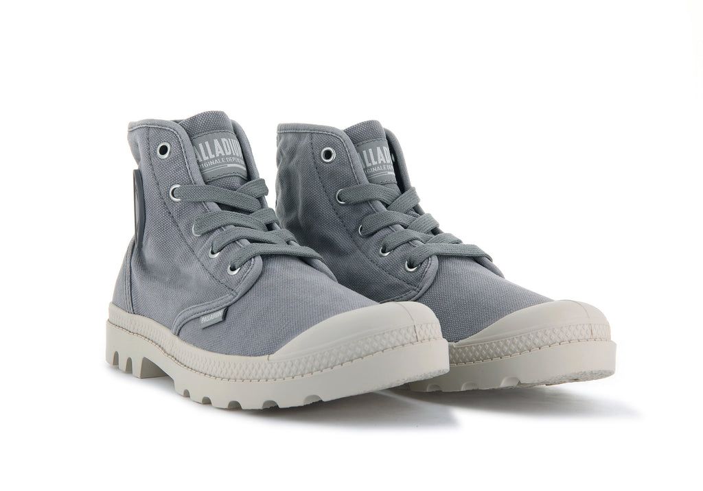 Women Palladium Pampa Hi Boots Grey | ESWL-48962