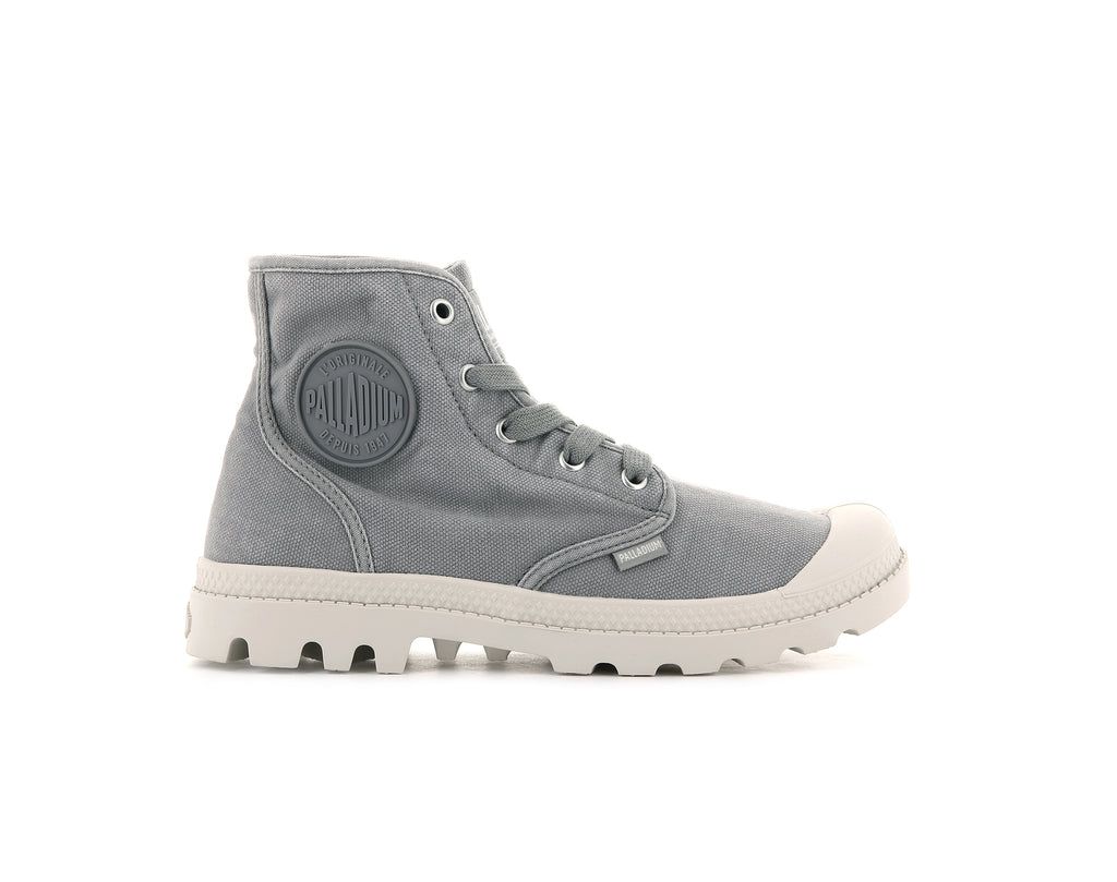 Women Palladium Pampa Hi Boots Grey | ESWL-48962