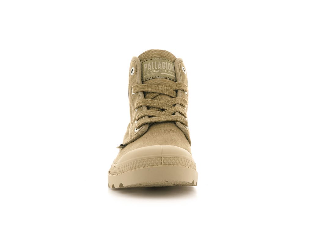 Women Palladium Pampa Hi Boots Olive | SAZW-80197