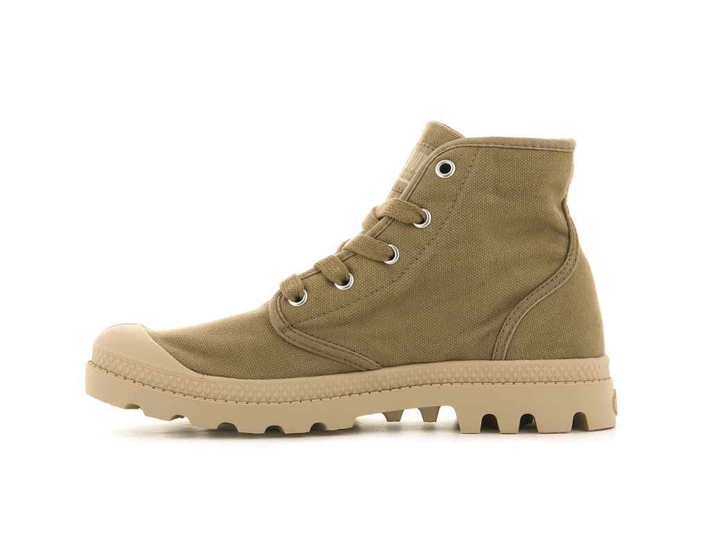 Women Palladium Pampa Hi Boots Olive | SAZW-80197
