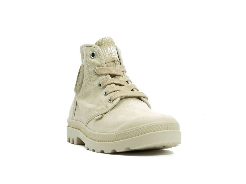 Women Palladium Pampa Hi Boots Sahara/Ecru | TVEH-53276