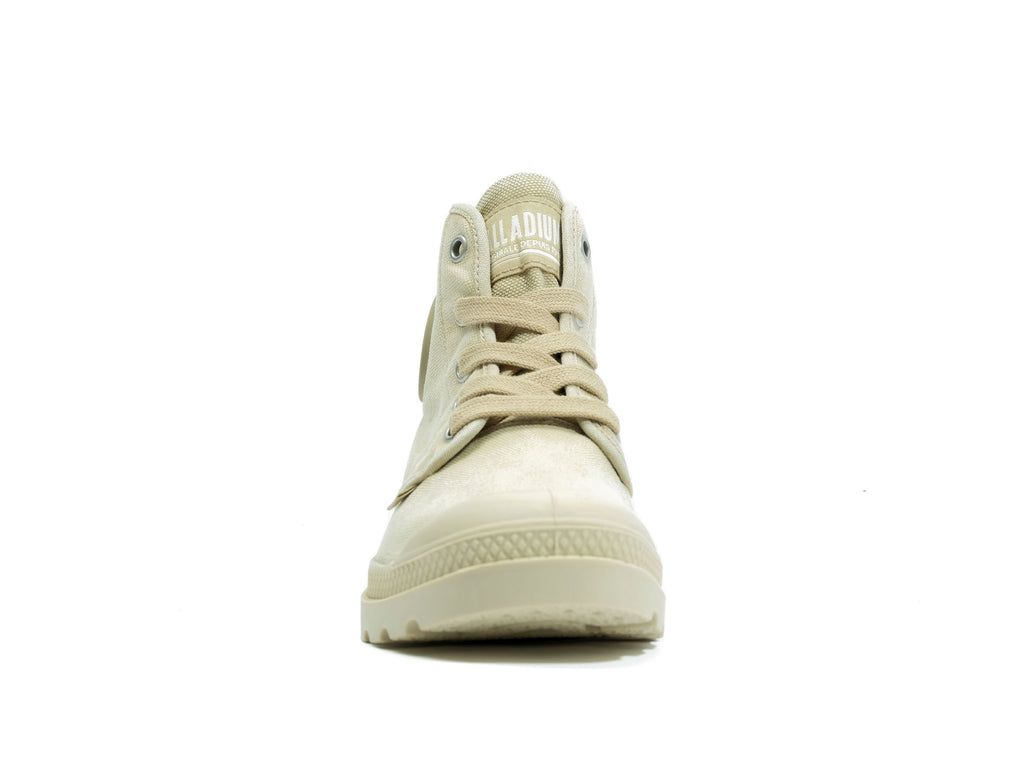 Women Palladium Pampa Hi Boots Sahara/Ecru | TVEH-53276