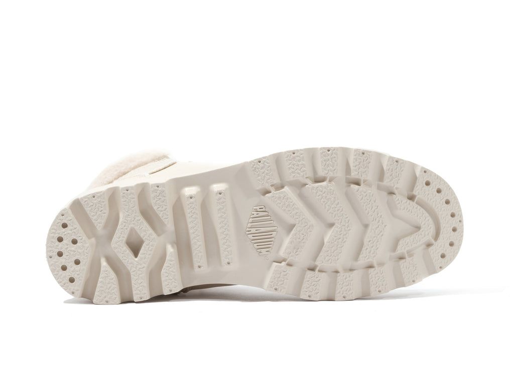 Women Palladium Pampa Hi Snow Warm Boots Almond Milk | LUHY-51347