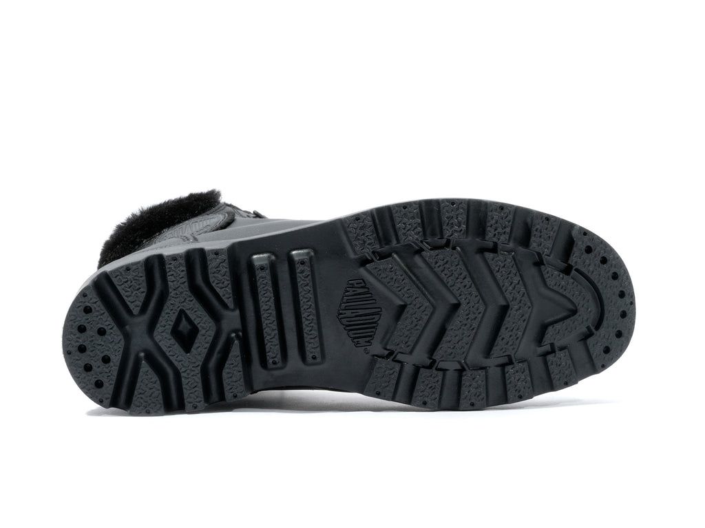 Women Palladium Pampa Hi Snow Warm Boots Black | KXPS-14569