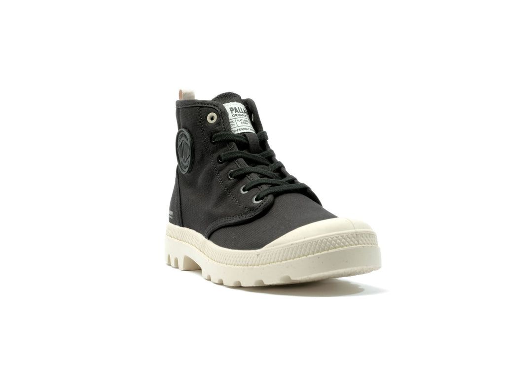 Women Palladium Pampa Hi Zip Organic Boots Black | KJVY-01856