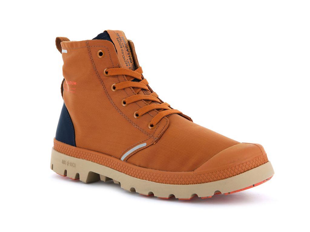 Women Palladium Pampa Lite+ Recycle Wp+ Boots Brown / Indigo | GRCW-76938