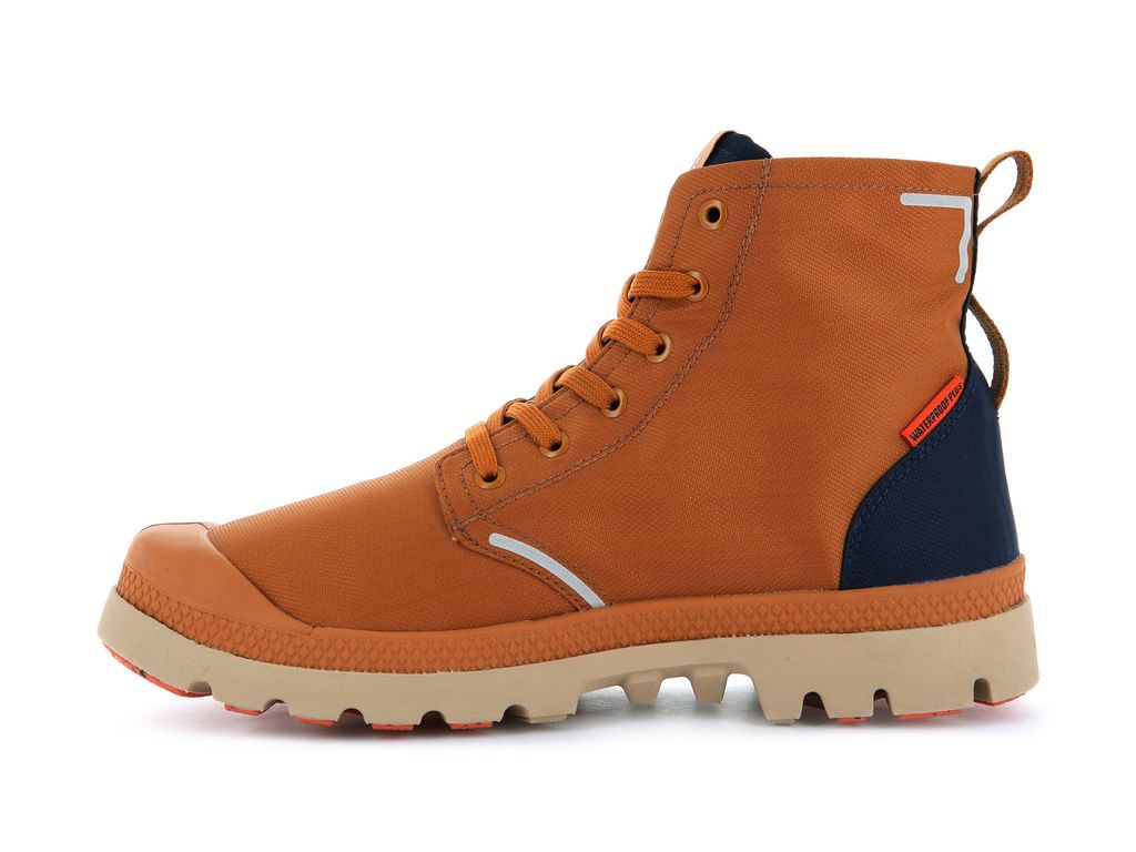 Women Palladium Pampa Lite+ Recycle Wp+ Boots Brown / Indigo | GRCW-76938