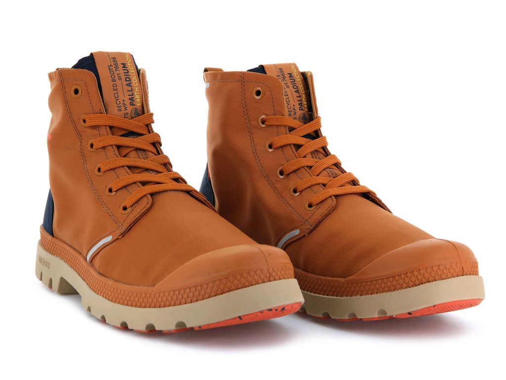 Women Palladium Pampa Lite+ Recycle Wp+ Boots Brown / Indigo | GRCW-76938