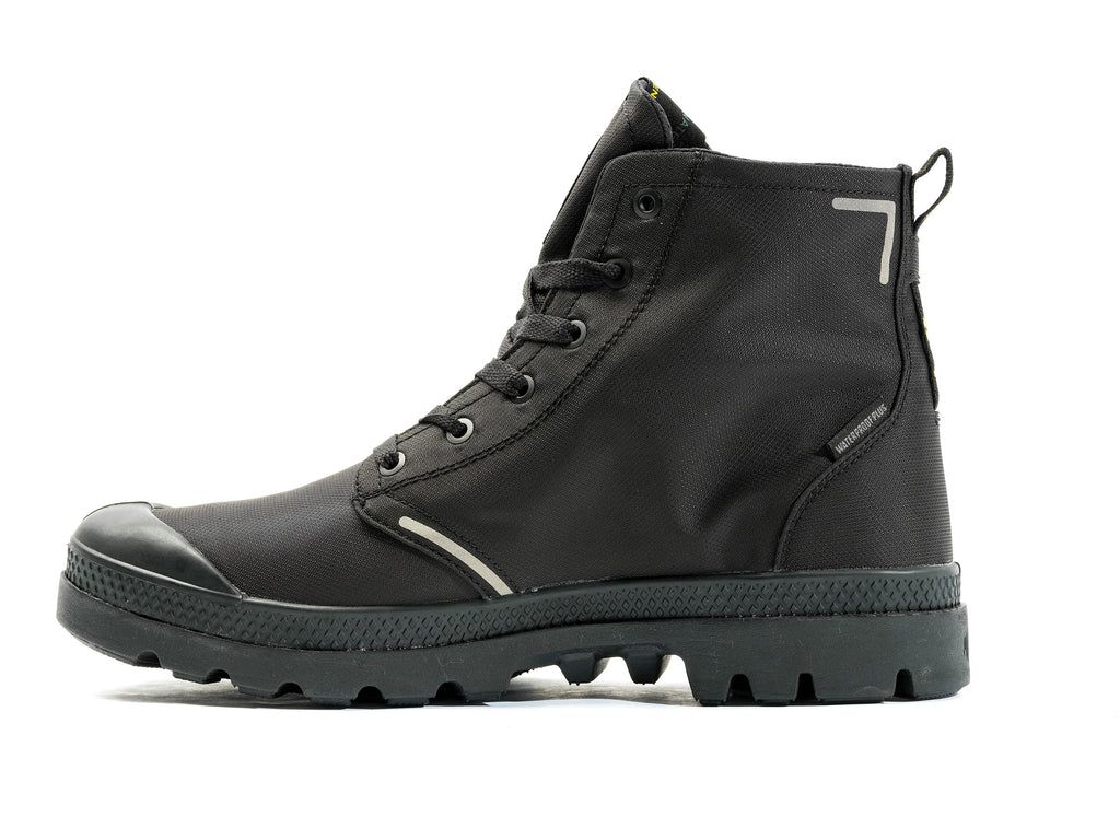 Women Palladium Pampa Lite+ Recycle Wp+ Boots Black / Black | VQNC-54716