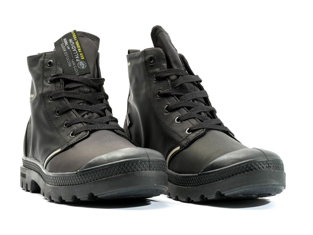Women Palladium Pampa Lite+ Recycle Wp+ Boots Black / Black | VQNC-54716