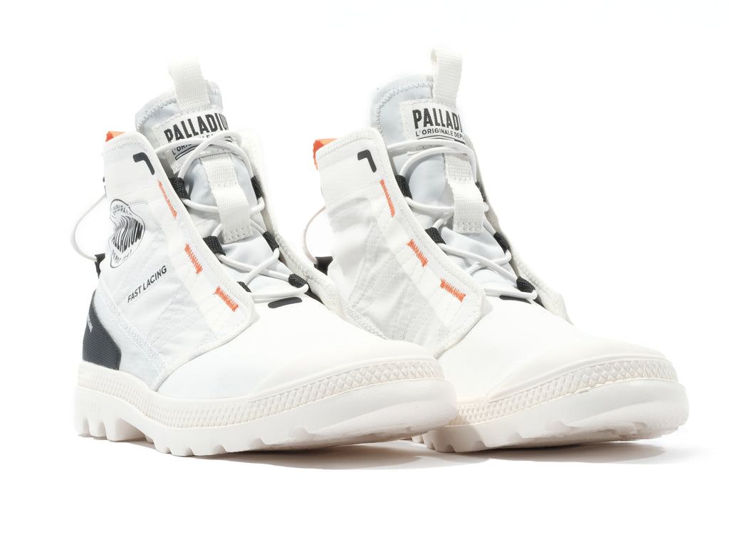 Women Palladium Pampa Travel Lite Rs Boots White / Black | MPQY-26817