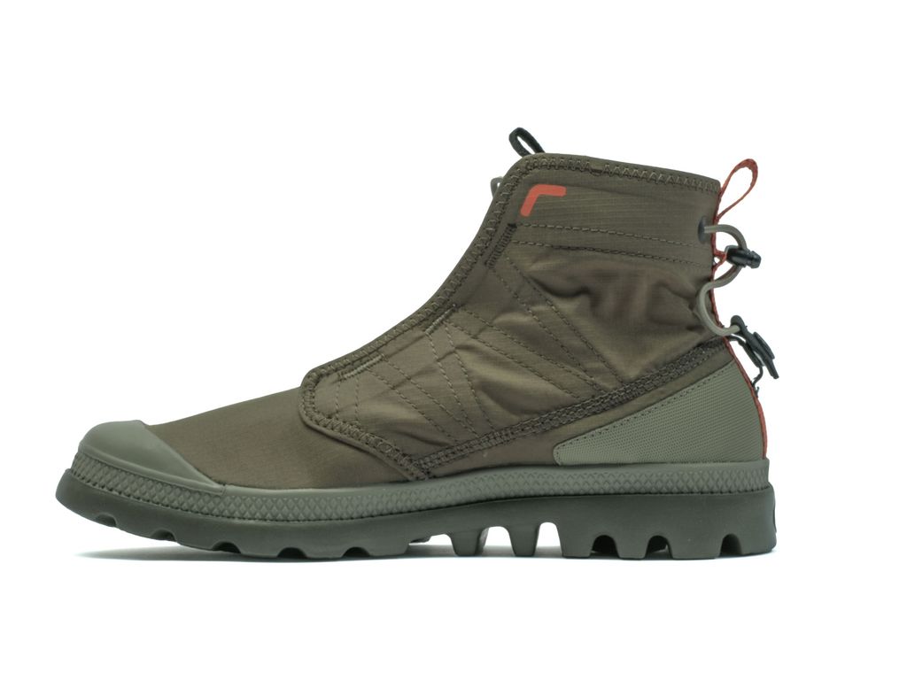 Women Palladium Pampa Travel Lite Rs Boots Olive | GUIP-89706