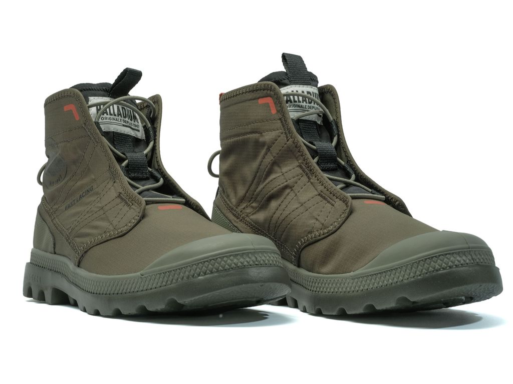 Women Palladium Pampa Travel Lite Rs Boots Olive | GUIP-89706