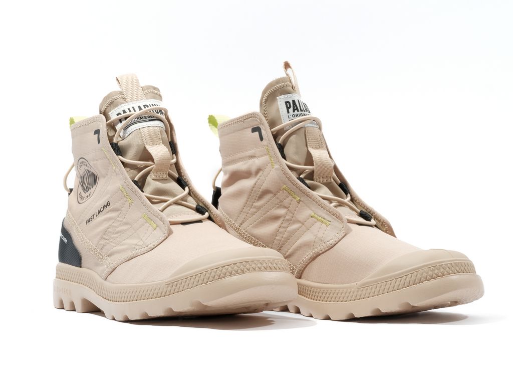 Women Palladium Pampa Travel Lite Rs Boots Desert | XDVO-03867