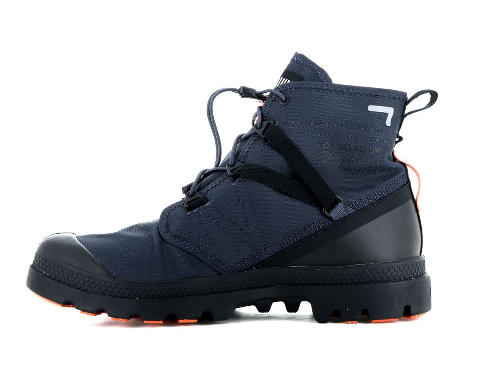 Women Palladium Pampa Travel Lite+ Waterproof Boots Indigo | LMXA-98716
