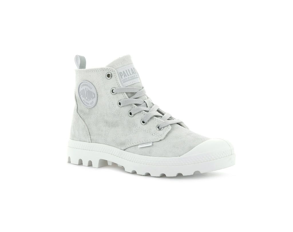 Women Palladium Pampa Zip Desertwash Boots White | BLHK-71046