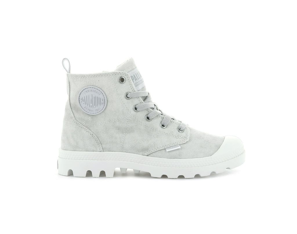 Women Palladium Pampa Zip Desertwash Boots White | BLHK-71046