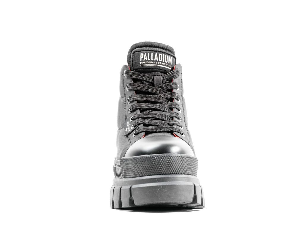 Women Palladium Revolt Boot Overcush Boots Black / Black | QHIM-02758