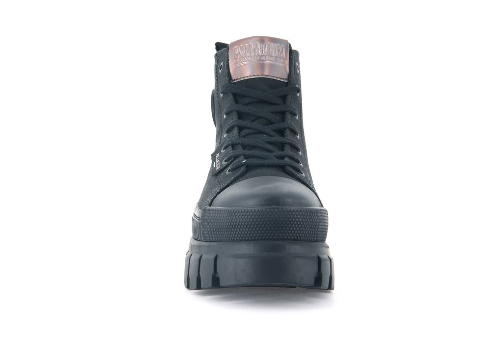 Women Palladium Revolt Hi Tx Boots Black / Black | QDHG-61820