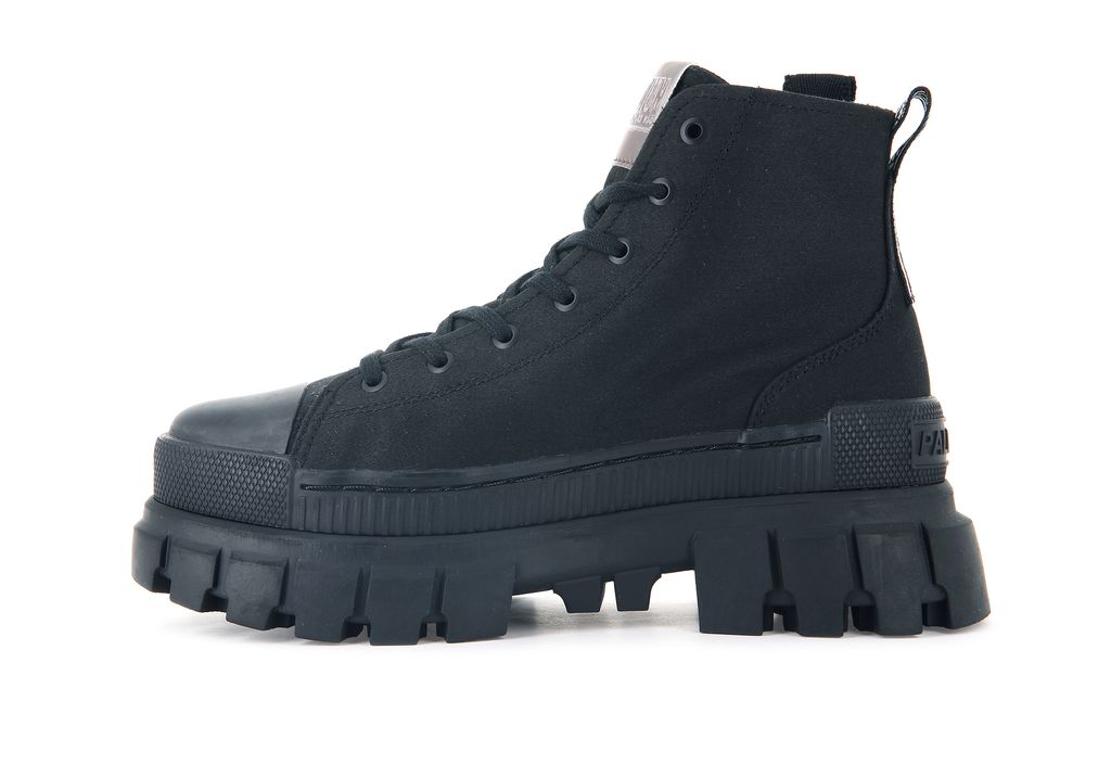 Women Palladium Revolt Hi Tx Boots Black / Black | QDHG-61820