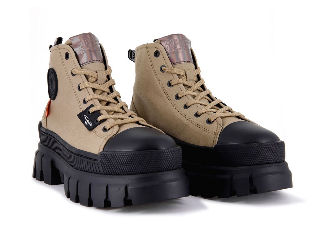 Women Palladium Revolt Hi Tx Boots Olive | HRCW-17396