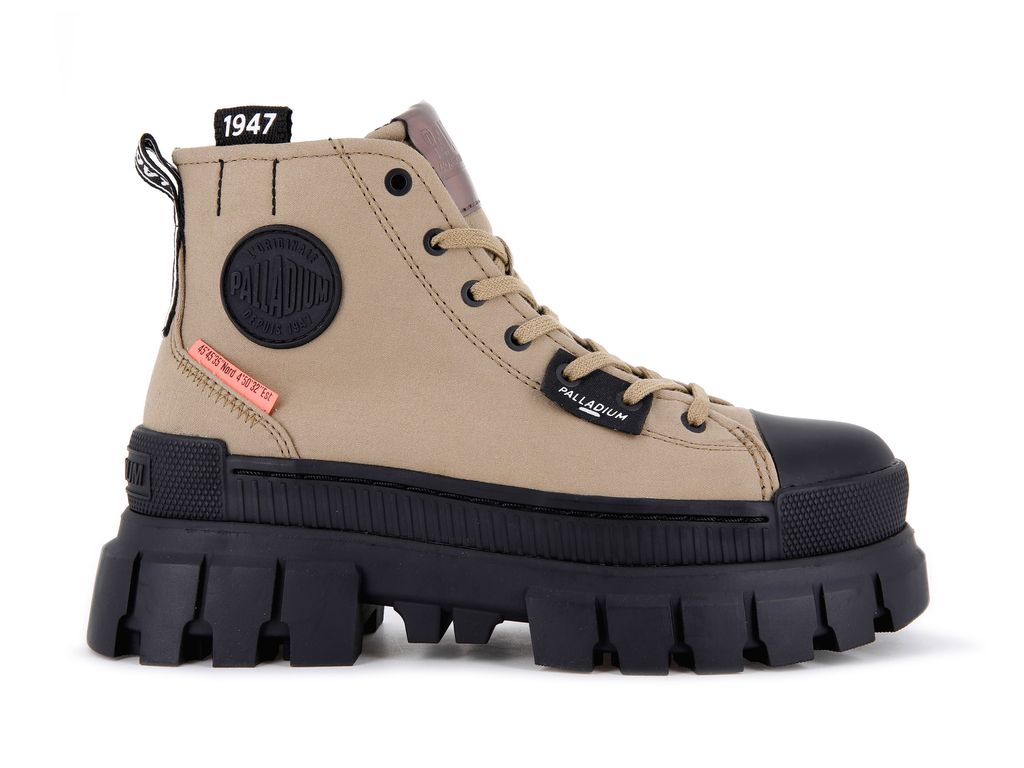 Women Palladium Revolt Hi Tx Boots Olive | HRCW-17396