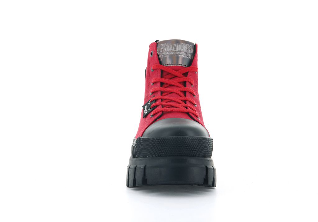 Women Palladium Revolt Hi Tx Boots Red | MWES-53279