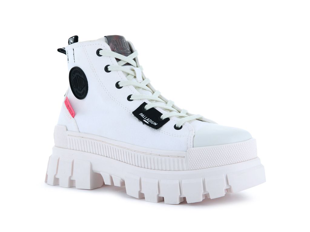 Women Palladium Revolt Hi Tx Boots White | IPBY-56087