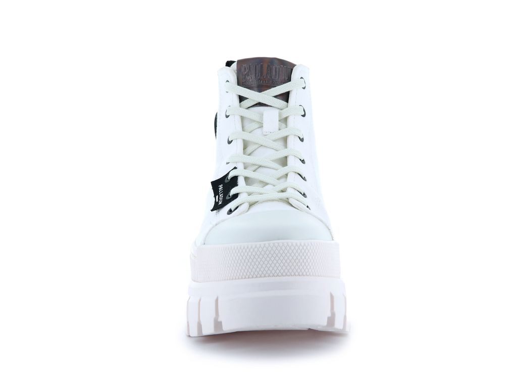 Women Palladium Revolt Hi Tx Boots White | IPBY-56087