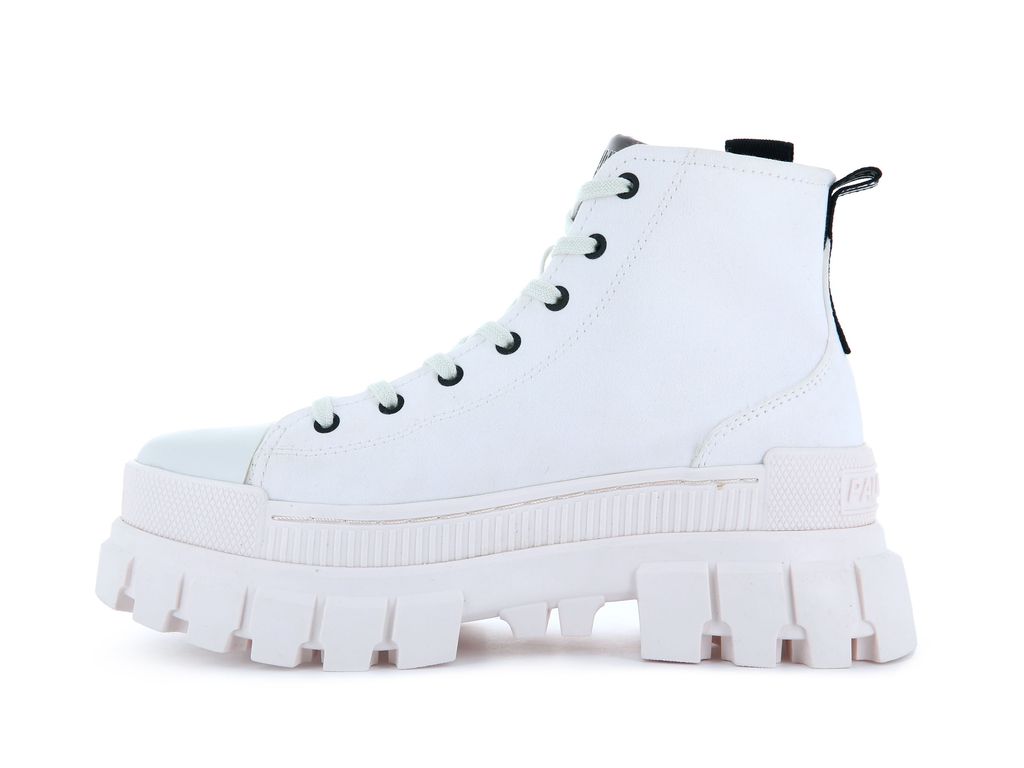 Women Palladium Revolt Hi Tx Boots White | IPBY-56087