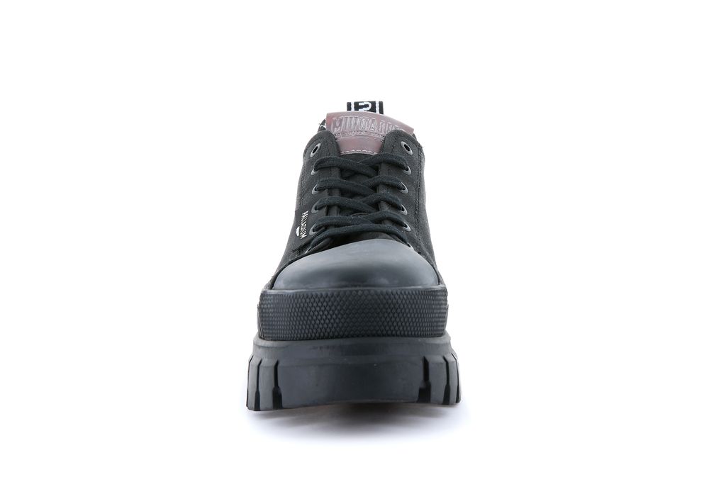 Women Palladium Revolt Lo Tx Sneakers Black / Black | BSTW-35209