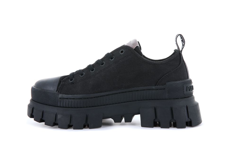Women Palladium Revolt Lo Tx Sneakers Black / Black | BSTW-35209