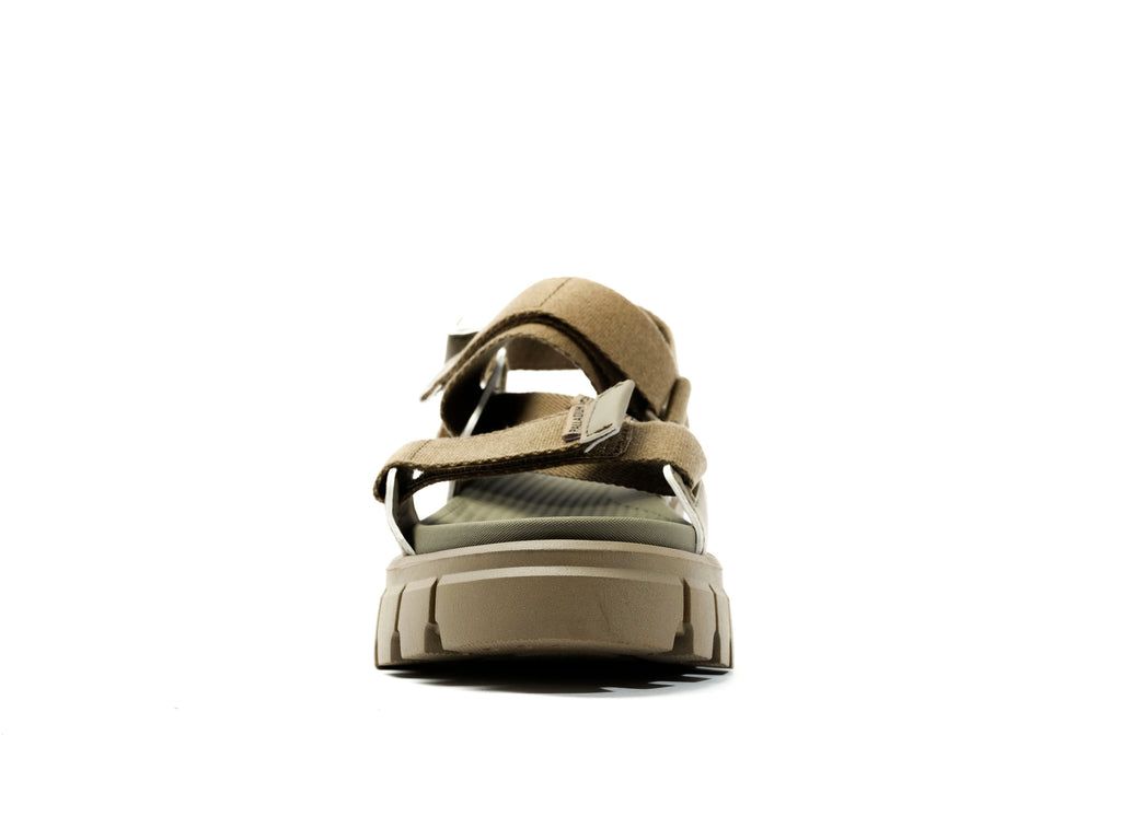 Women Palladium Revolt Sandal Mono Sandals Green | IYSQ-01259