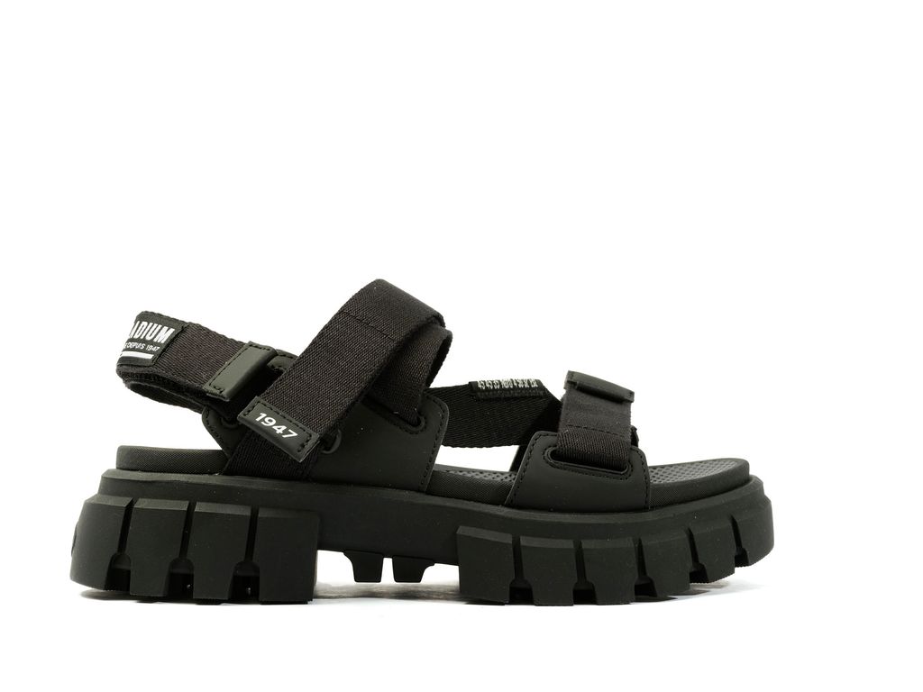 Women Palladium Revolt Sandal Mono Sandals Black | HOXK-32901