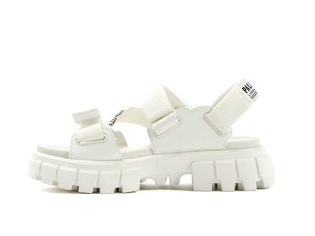 Women Palladium Revolt Sandal Mono Sandals White | FCLN-65014