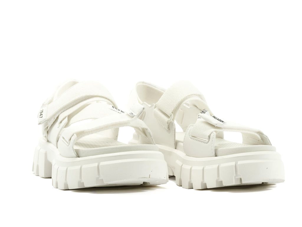 Women Palladium Revolt Sandal Mono Sandals White | FCLN-65014