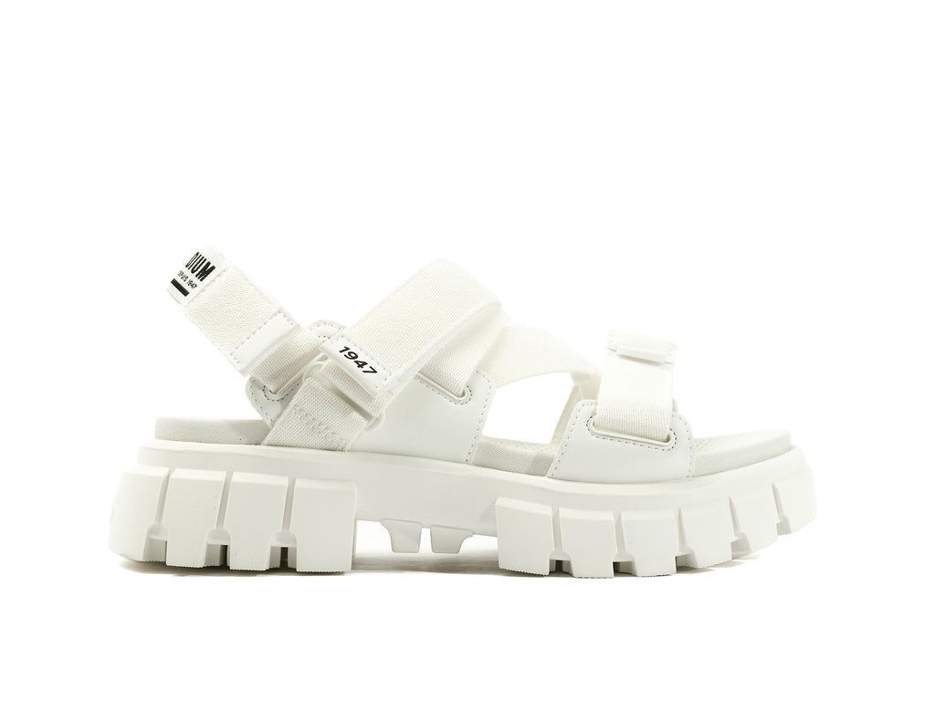 Women Palladium Revolt Sandal Mono Sandals White | FCLN-65014